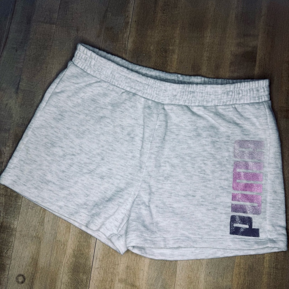 Puma Girls Gray Shorts Size M (10/12)